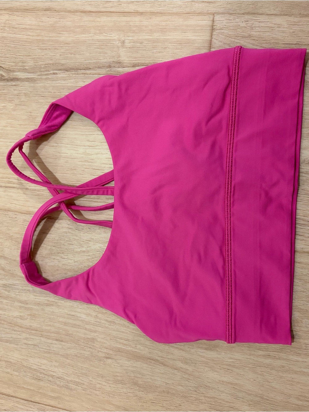 lululemon athletica Bright Pink Longline Ene rgy Sports Bra